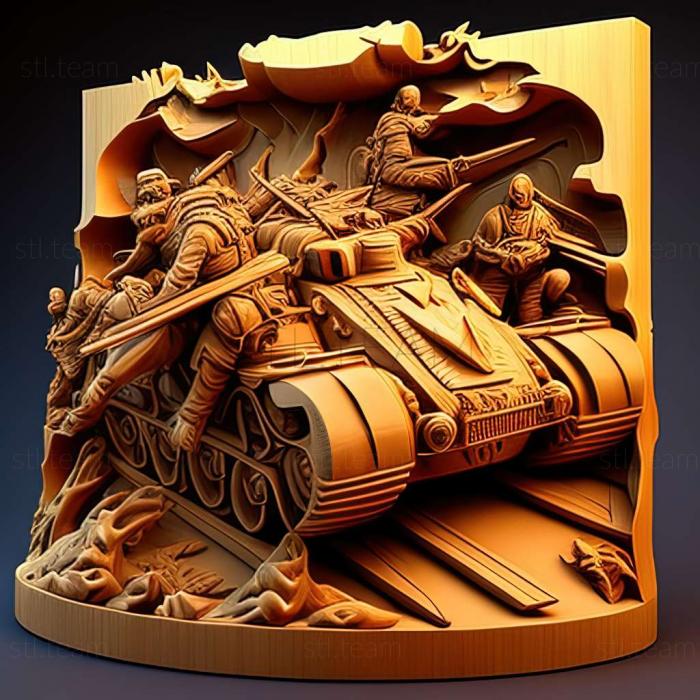 3D модель Игра Герои танковых сражений (STL)